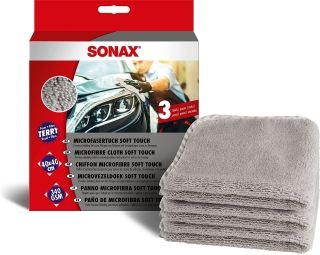 SONAX Microfasertuch soft touch (3 ST)